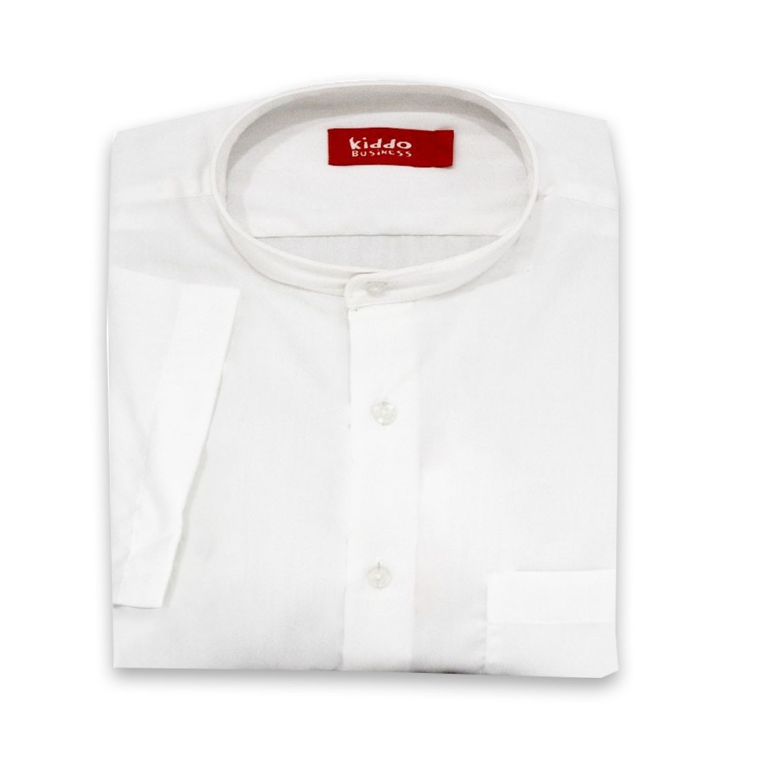 Kiddo Stand Collar Shirt Short Sleeves