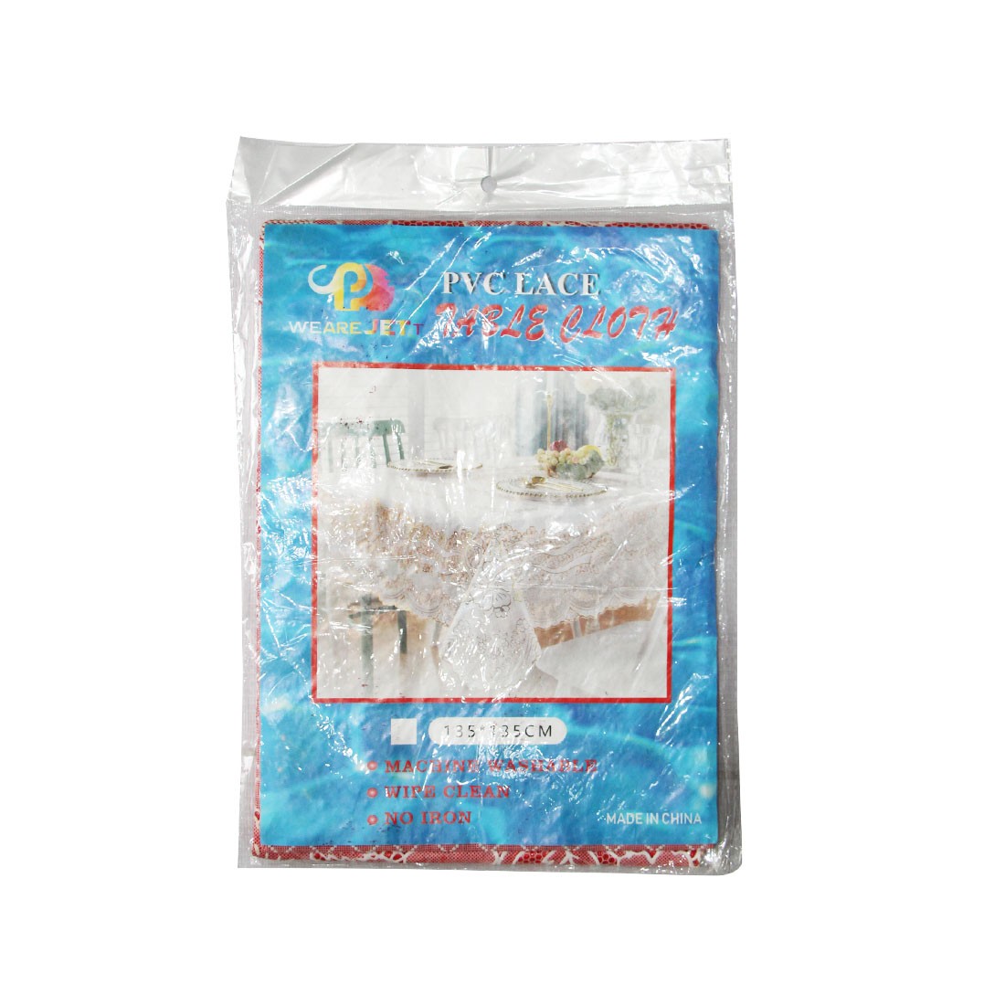 PVC Lace Square Table Cloth 135x135cm