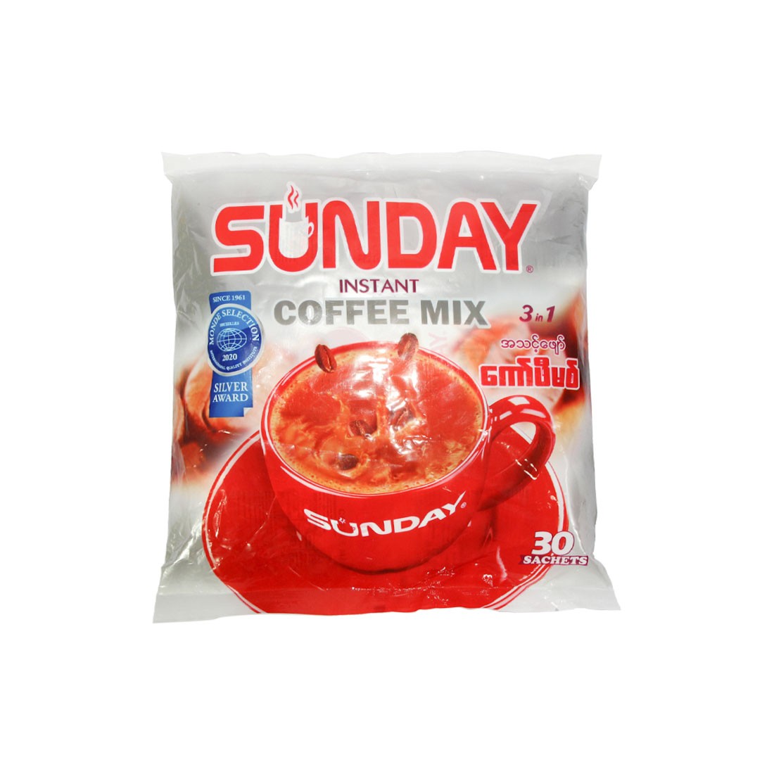 Sunday 3 in 1 Instant Coffee Mix 30pcs