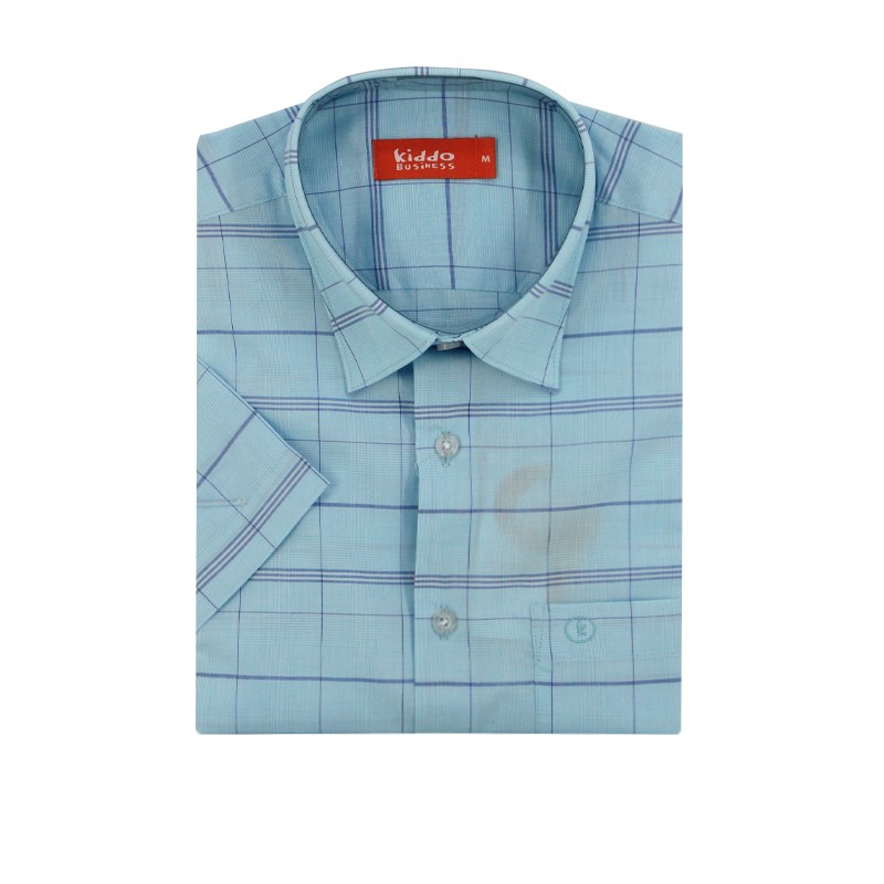 Kiddo Checker Shirt Short Sleeves (M)