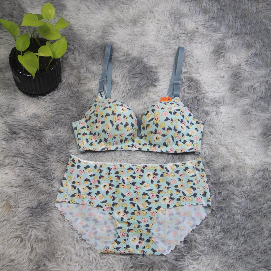 Lynsy Floral Print Bra & Panty Set(9067)