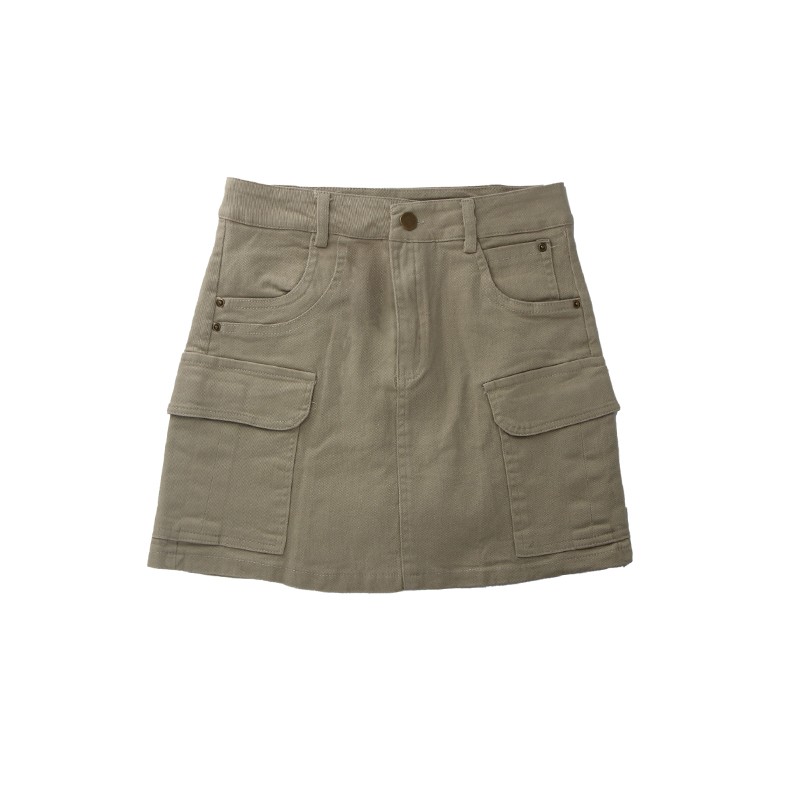 Jean Cargo Skirt (8887)