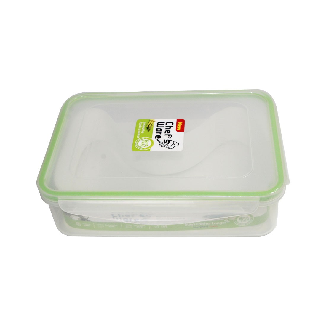 Chef'S Ware Plastic Rectangular Box 1.6L