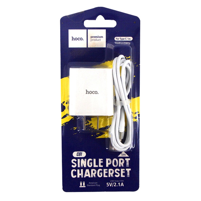 Hoco Single Port Charger Set (Type-C)
