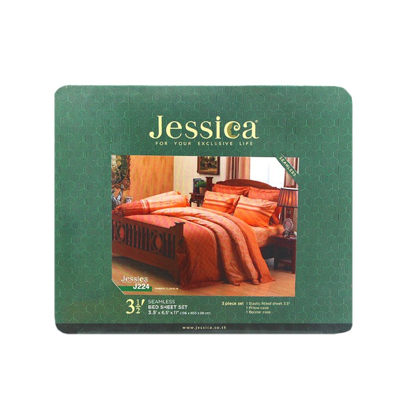 Jessica Fitted Bed Sheet 3'.5"x6'.5"x11" (3pcs)