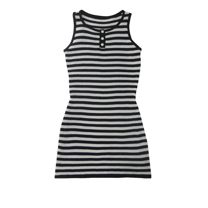 Cylonpouk Stripe Vest Dress (M2623)