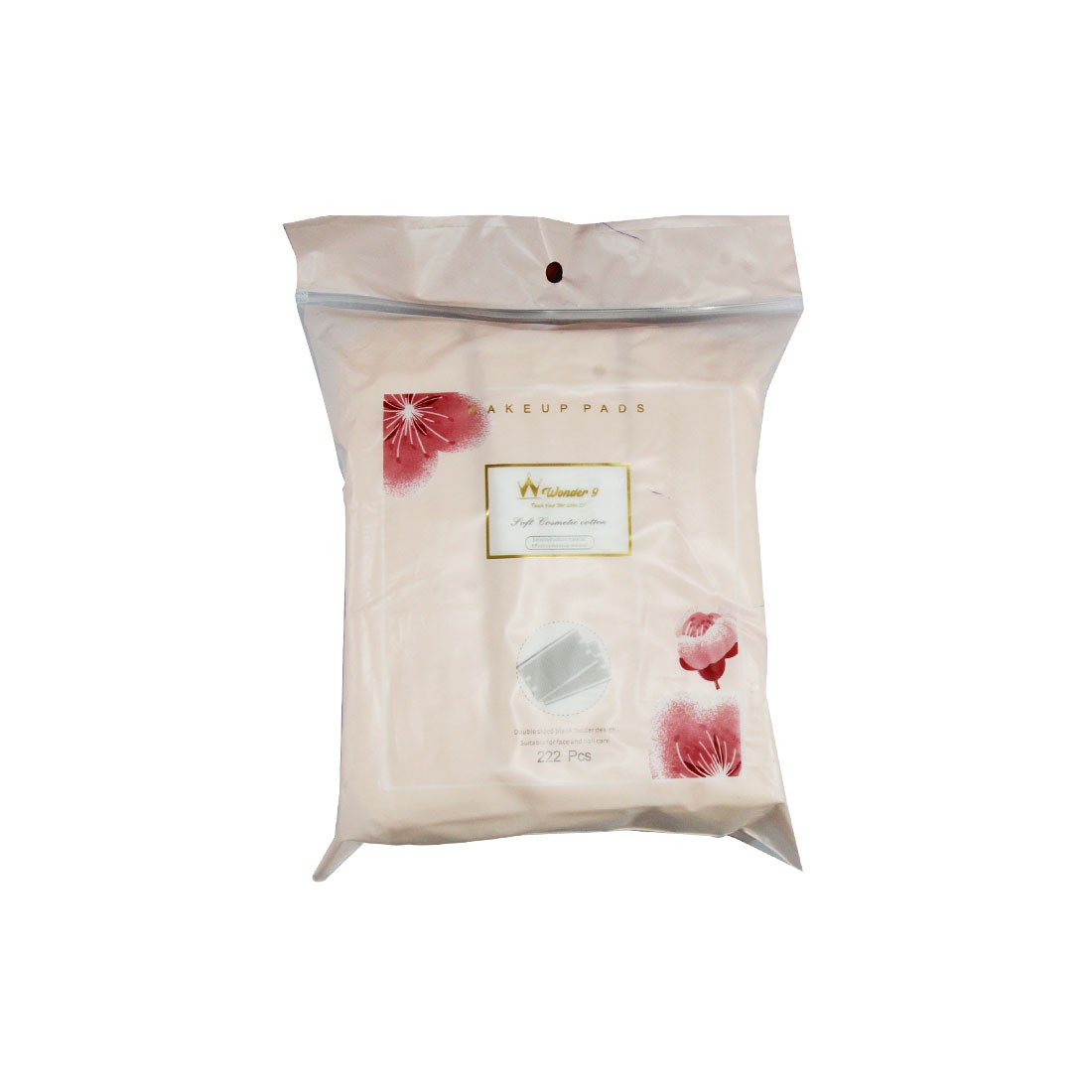Wonder9 Cotton Pad Double Square 222pcs