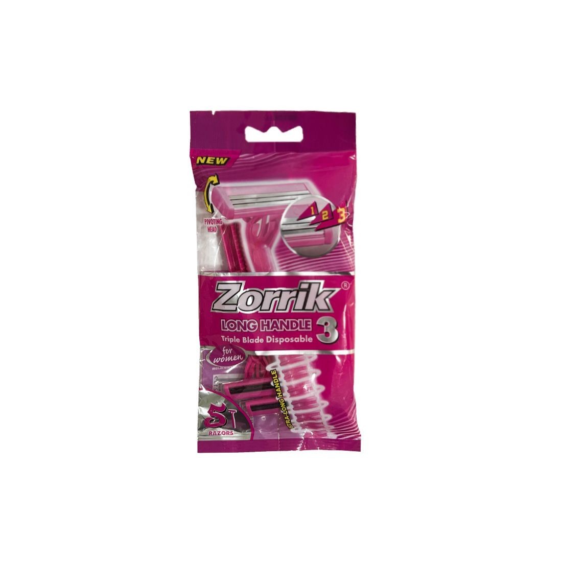 Zorrik Disposable Razors 3 Triple Blades 5pcs