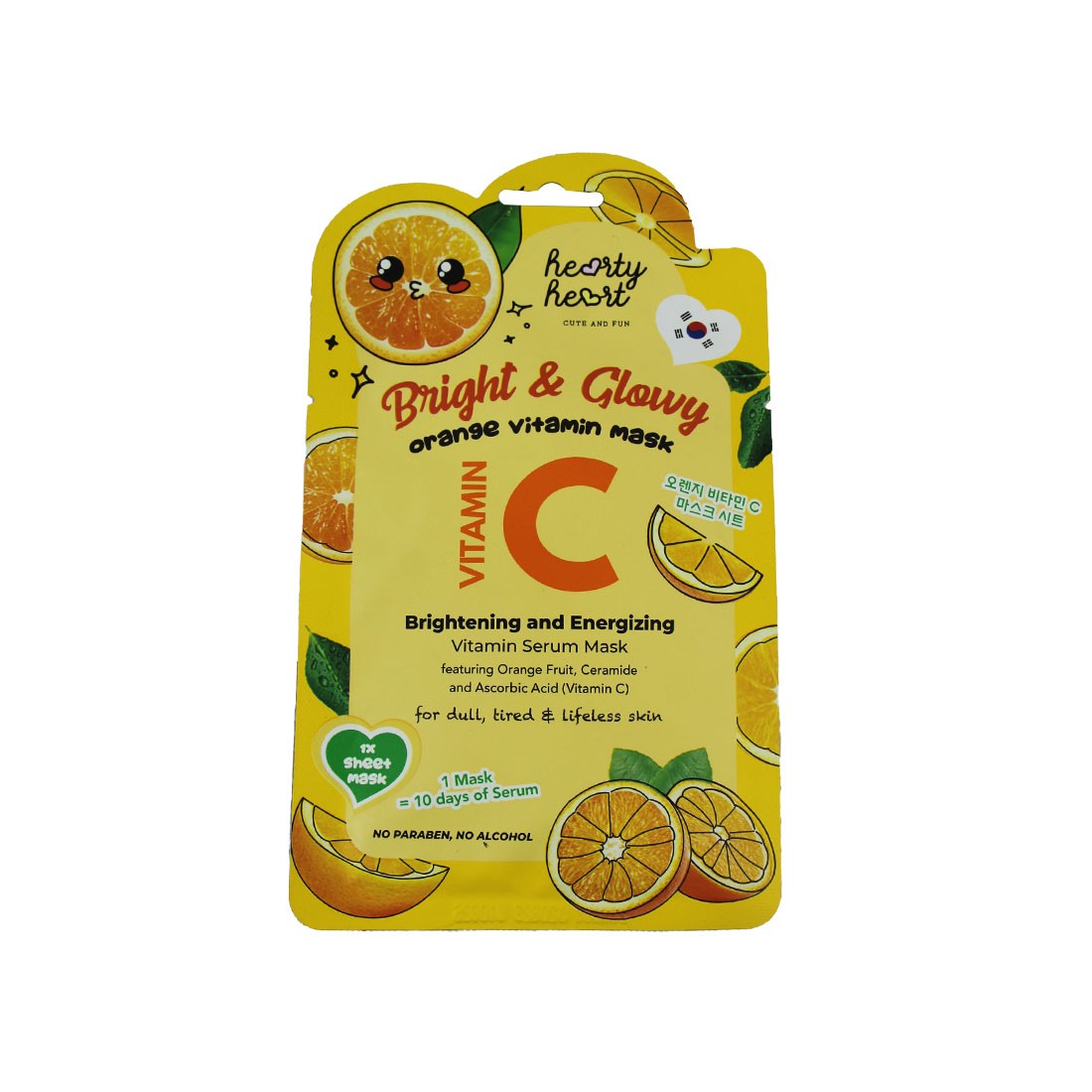 Hearty Heart Orange Vitamin Mask (Vitamin C) 18g