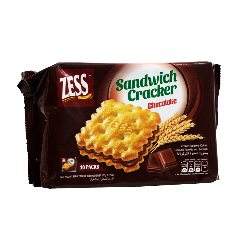 Zess Chocolate Sandwich Cracker 10pcs