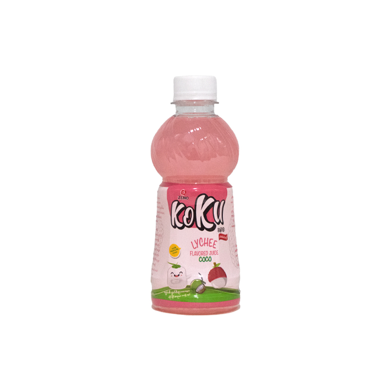 KOKU Lychee Flavored Juice With Nata De Co Co 265ml