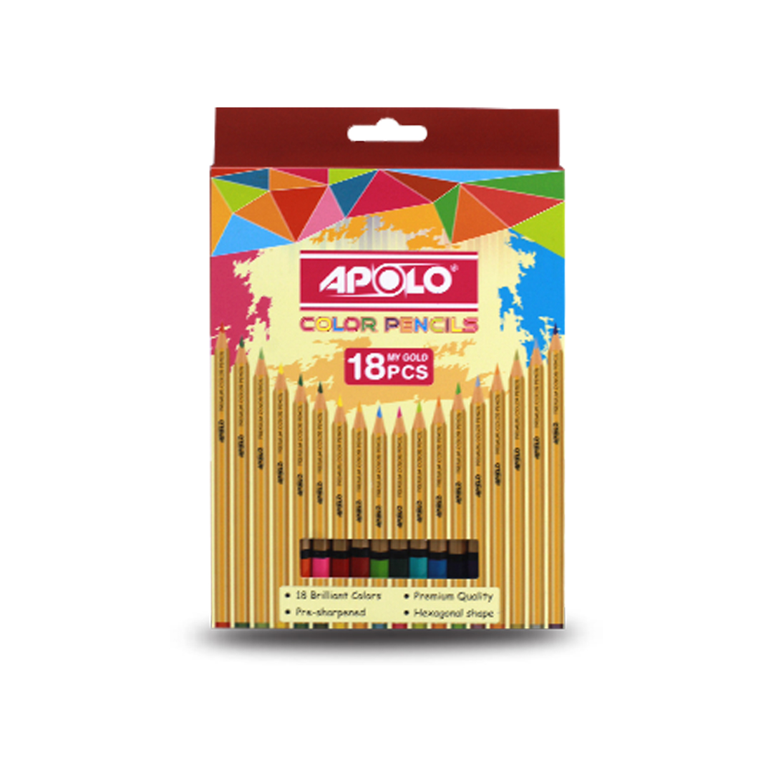 Apolo Metallic Color Pencil  18pcs