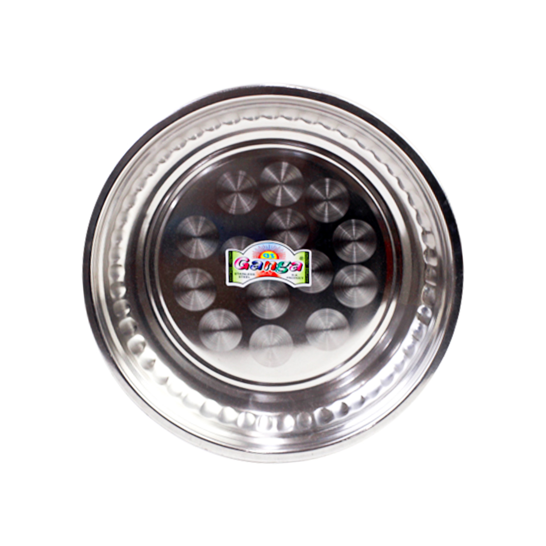 Ganga Stainless Steel Tray (10")