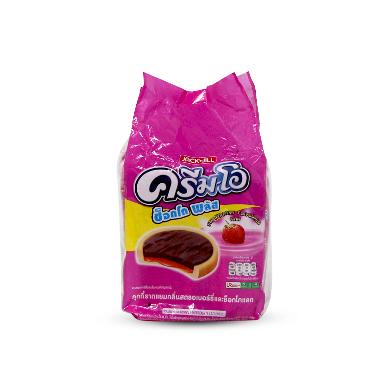 Jack'n Jill Cream O Strawberry Cookies 13g *24pcs
