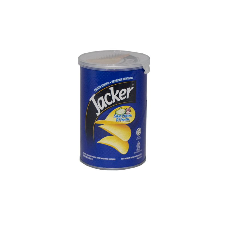 Jacker Potato Crisps 60g (Sour Cream & Onion)