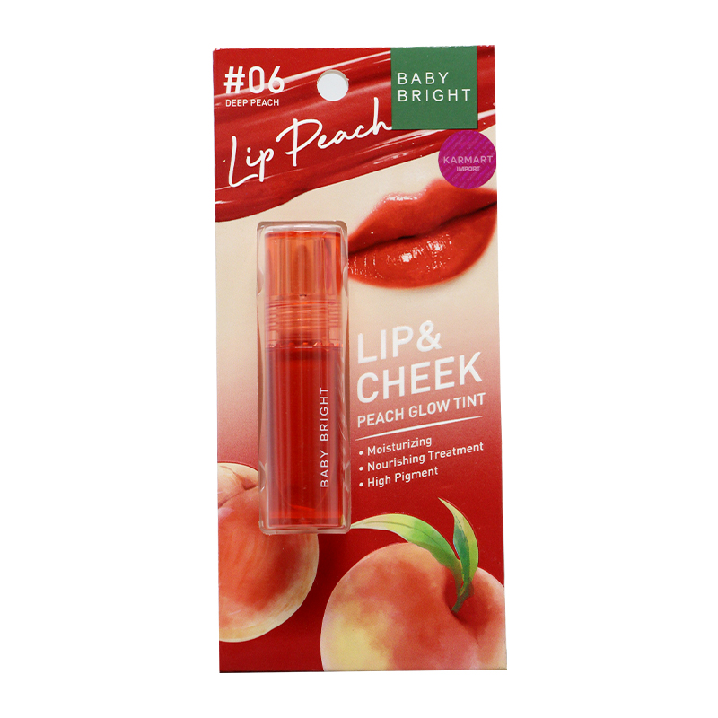 Baby Bright Lip & Cheek Peach Glow Tint (06 Deep Peach)