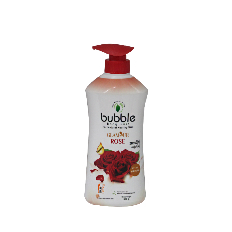 Bubble Glamour Rose Body Wash 550g