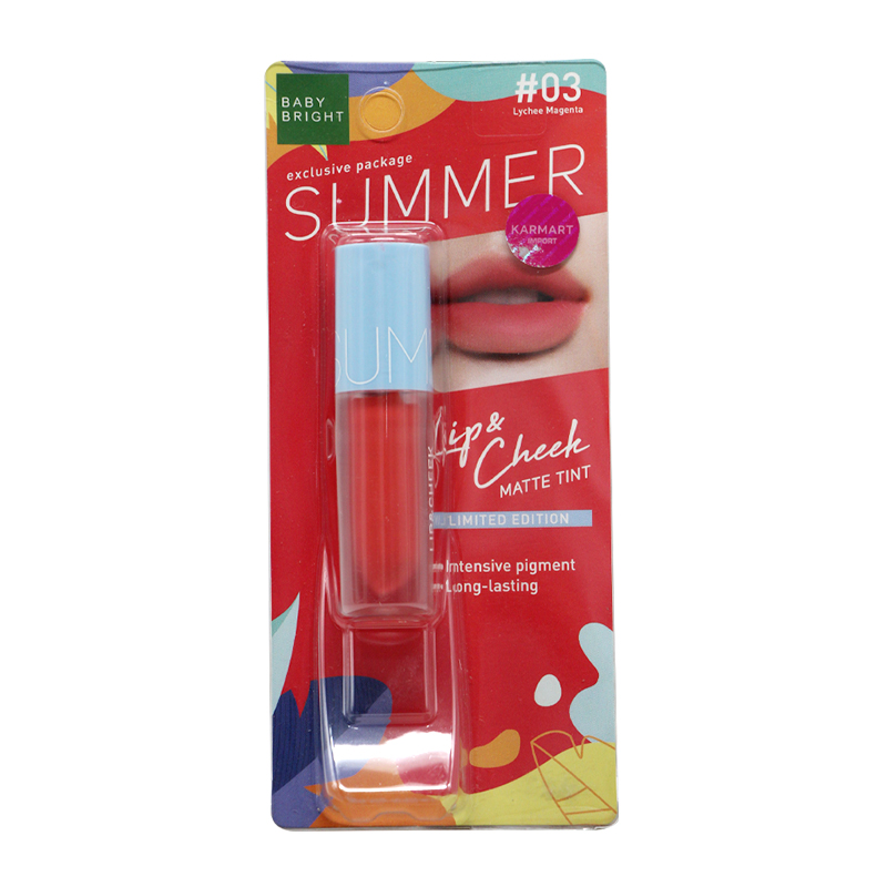 Baby Bright Summer Lip & Cheek Matte Tint (03 Lychee Magenta)
