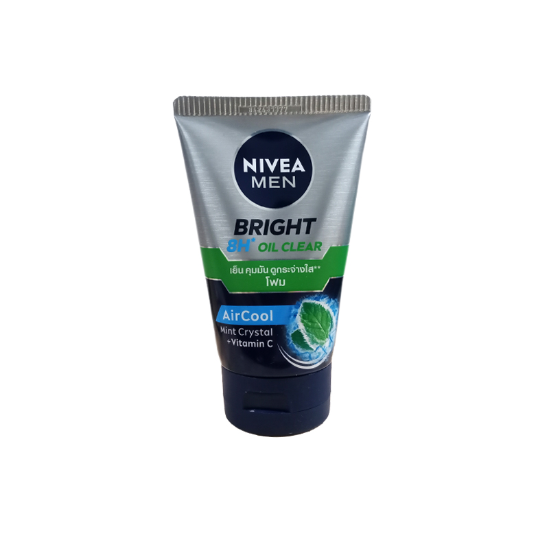 Nivea Men Bright 8H Oil Clear Foam 100g