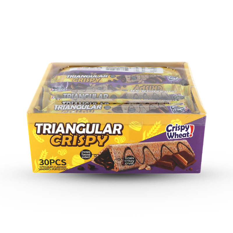 Triangular Crispy Chocolate Flavored 30pcs