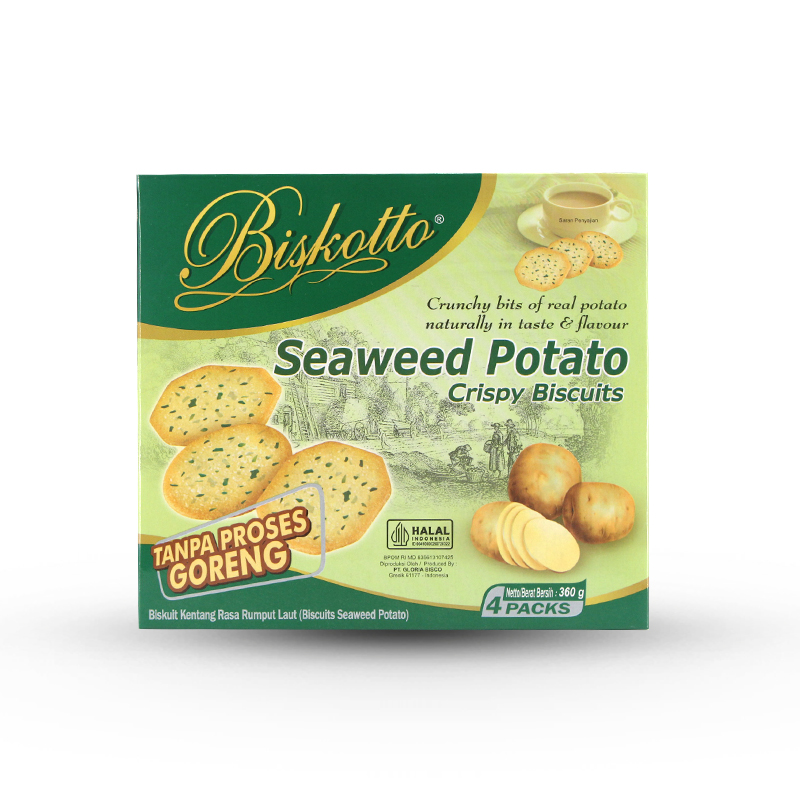 Biskotto Seaweed Biscuits 360g