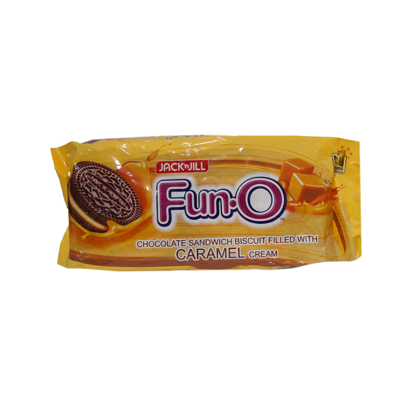 Fun O Chocolate Sandwich Bisuit Caramel Cream 11.5g