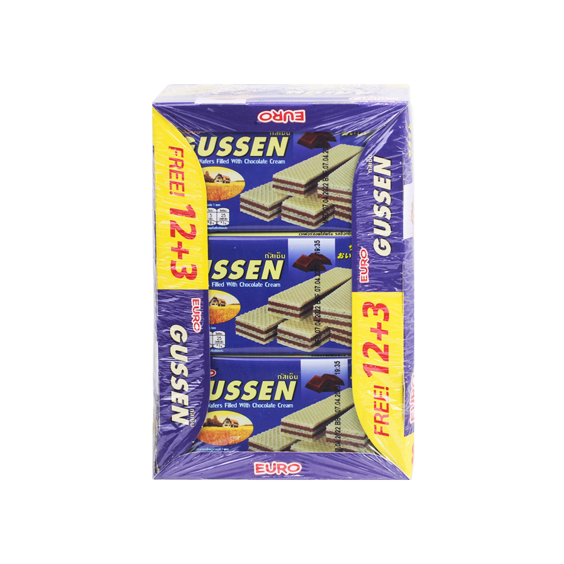 Euro Gussen Chocolate Cream Wafer *12'pcs