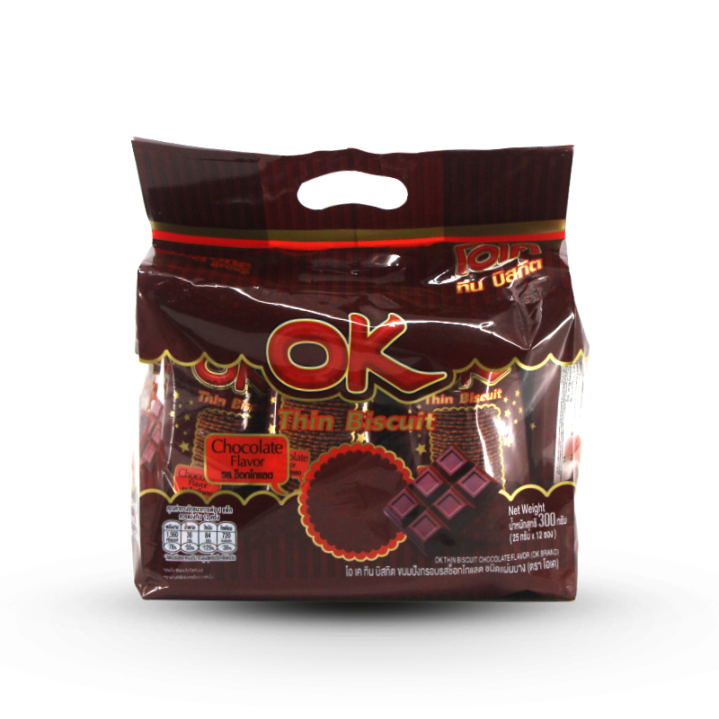Ok Thin Biscuit Chocolate Flavor 300g
