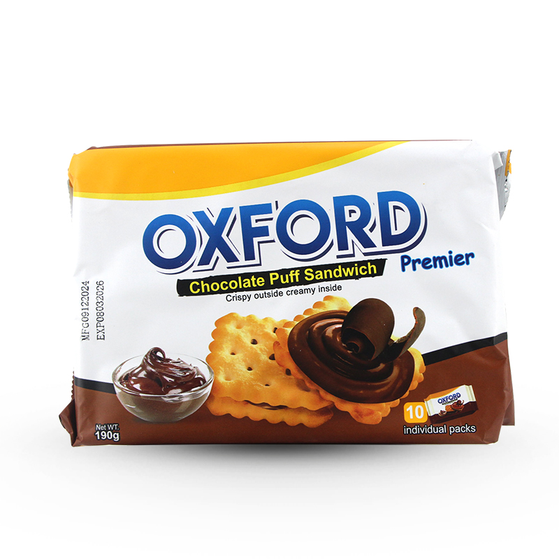 Oxford Chocolate Puff Sandwich 190g 