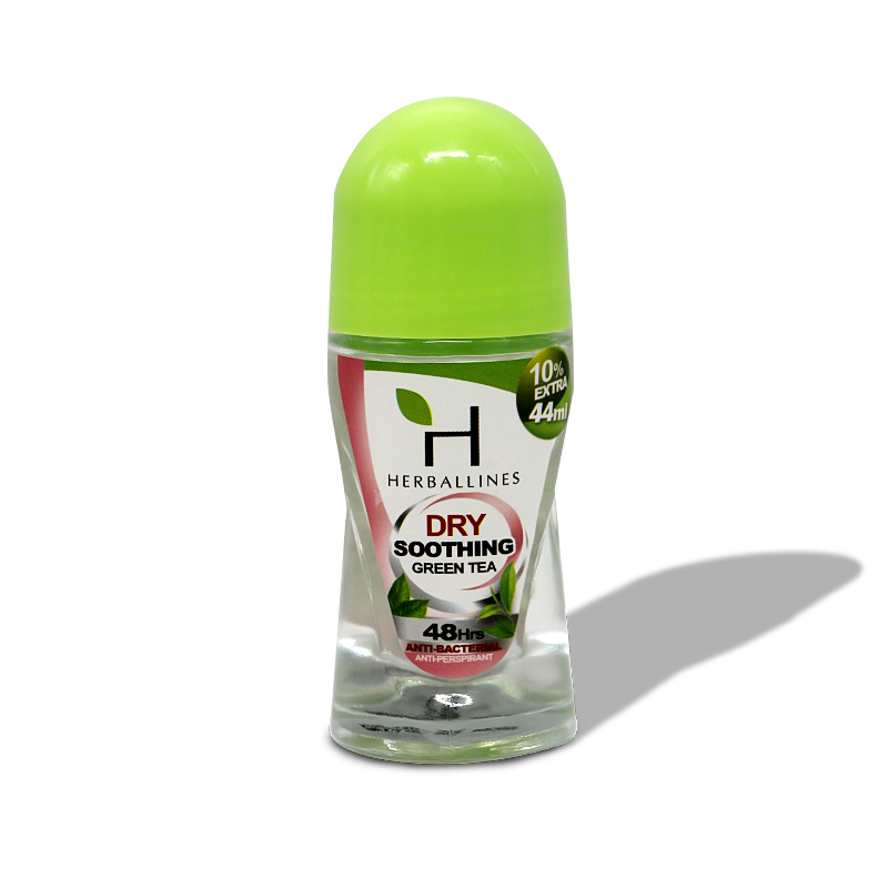 Herballines Dry Soothing Green Tea Deodorant Roll On 40ml
