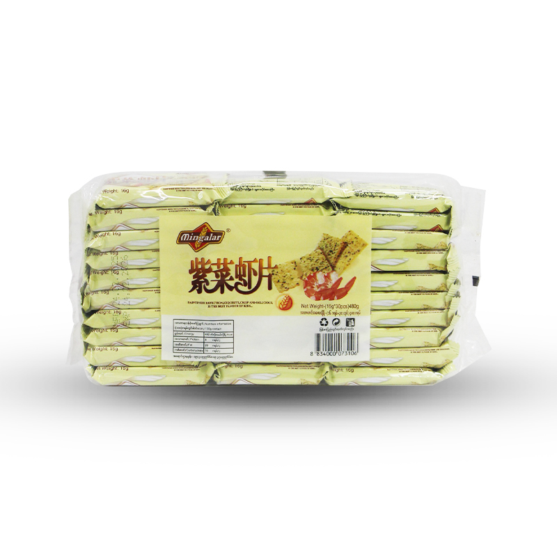 Mingalar Prawn Seaweed Biscuits 480g 