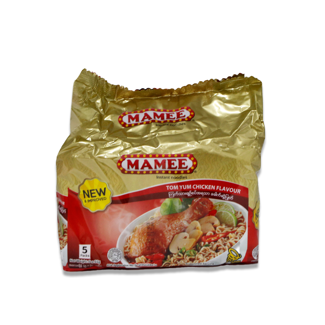 Mamee Tom Yum Chicken Noodles 5Pcs