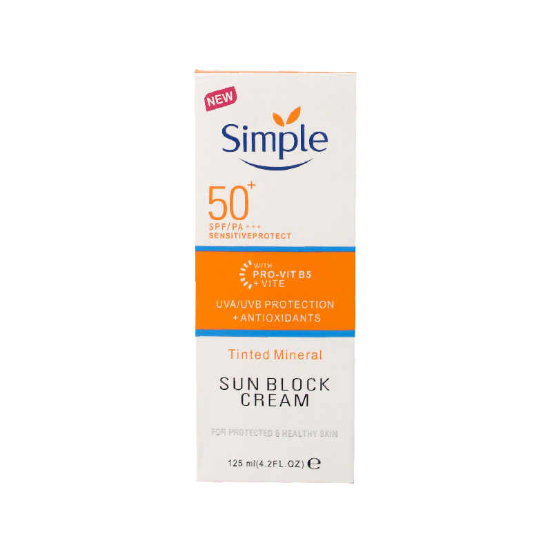 Simple Sun Block Cream SPF 50+ 125ml
