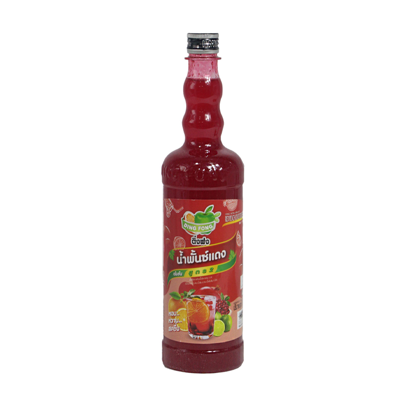 Ding Fong Concentrated Red Purch Mix Fruit Juice 760ml