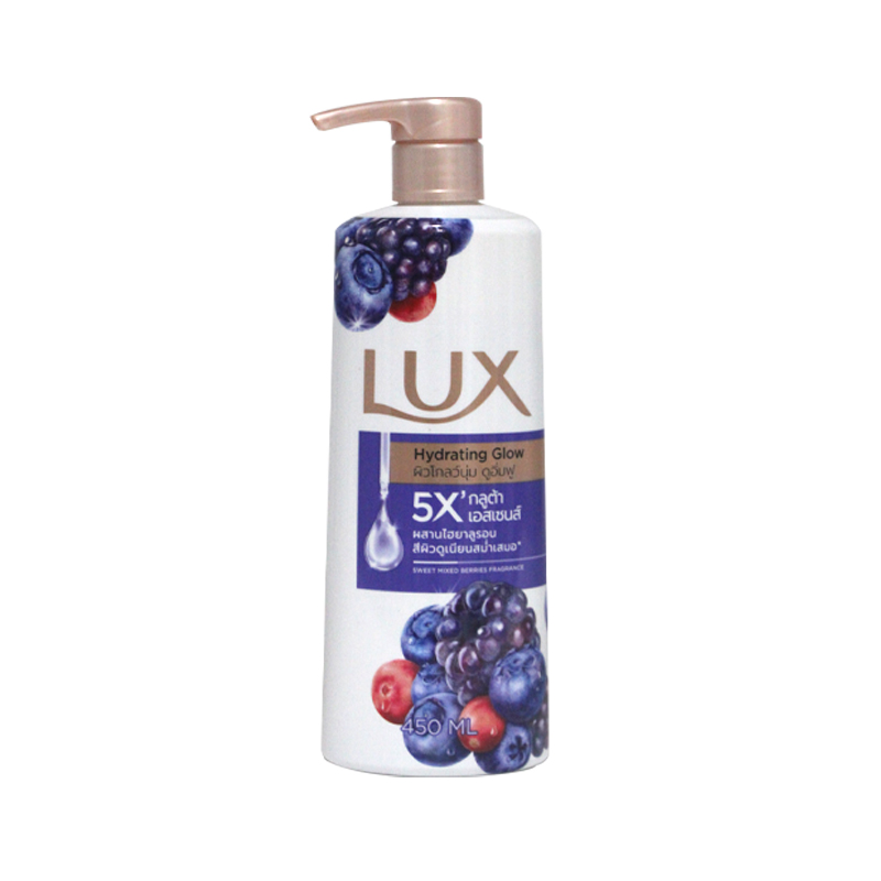 Lux Hydrating Glow Body Wash 450ml (Sweet Mixed Berries)