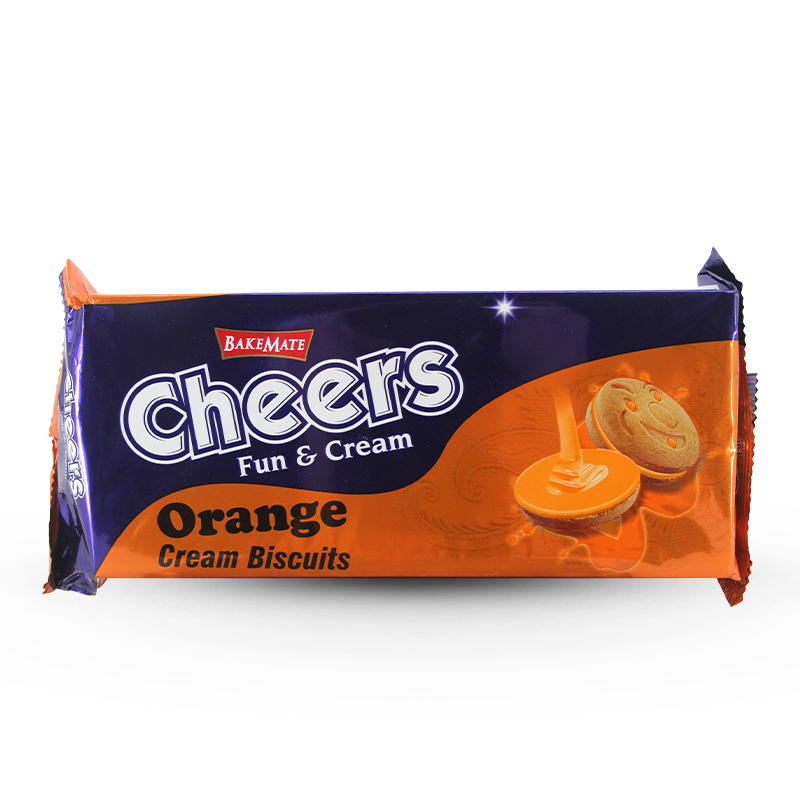 Bakemate Cheers Orange Cream Biscuit 180g